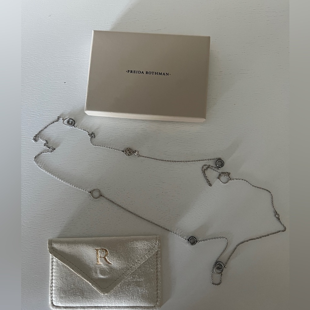 Freida Rothman 36” Station Necklace